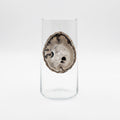 Black and GreyAgate Sliced Geode  Tumblers. Set of 4