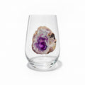 Purple Agate Sliced Geodes. Set of 4