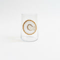 White Agate Sliced Geode Tumblers. Set of 4